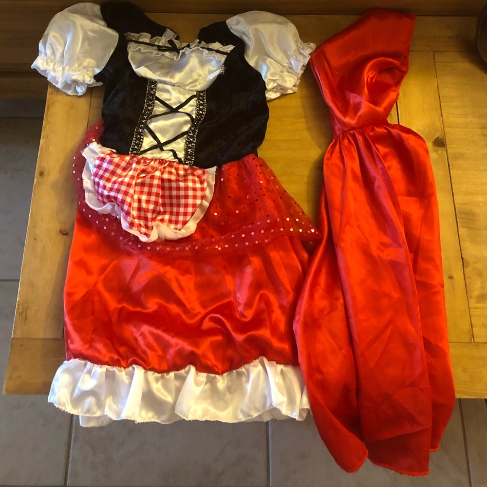Little Girls little red riding hood costume